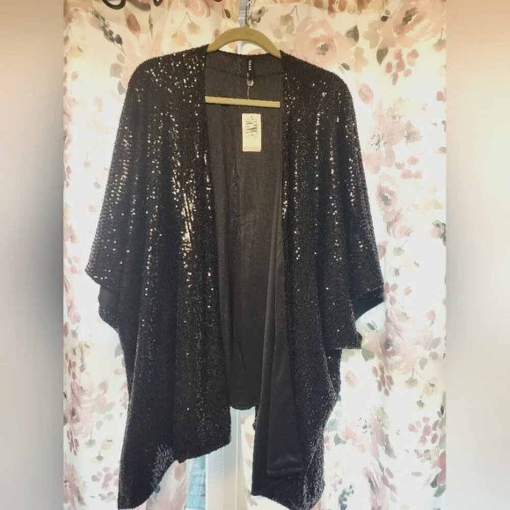 Black Sequin jacket (from Torrid)